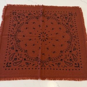 New Kujten Small Bandana Hachi earth burgundy cashmere
